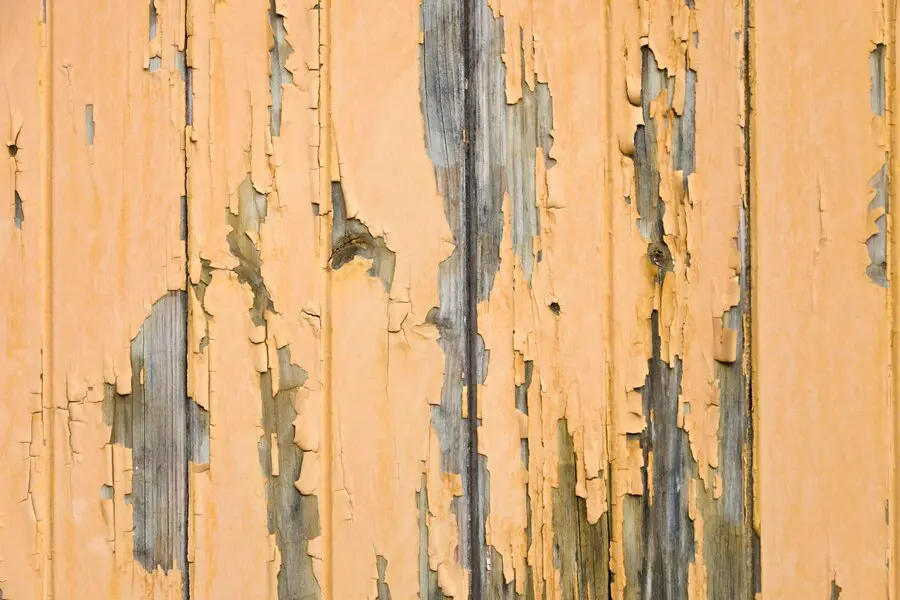 peeling paint