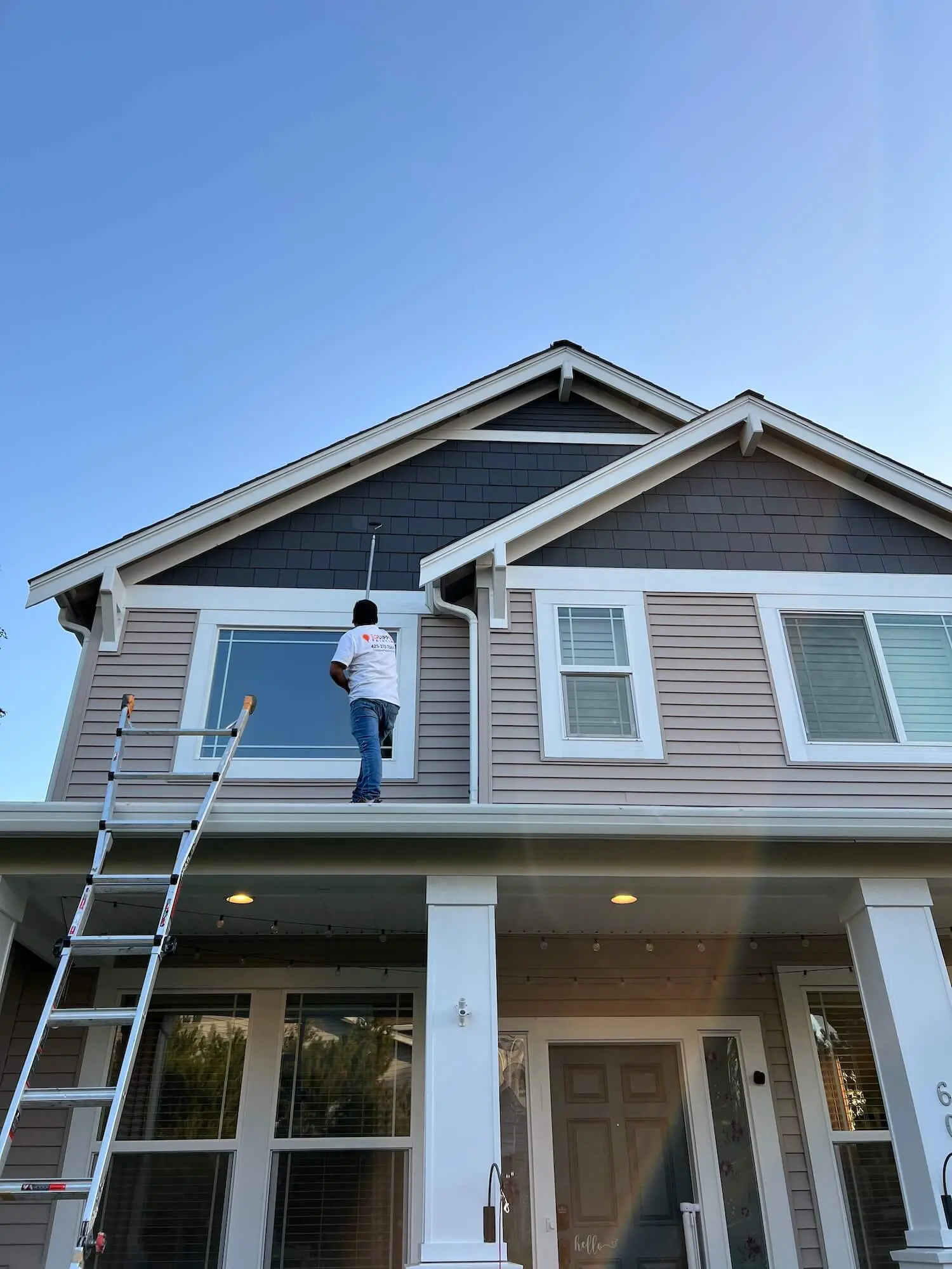 equipped painting painter painting the exterior of home in renton wa