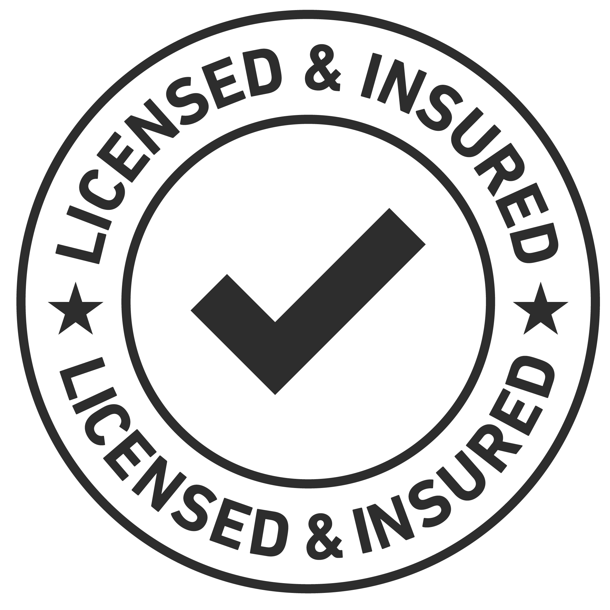 licensed and insured painting company badge