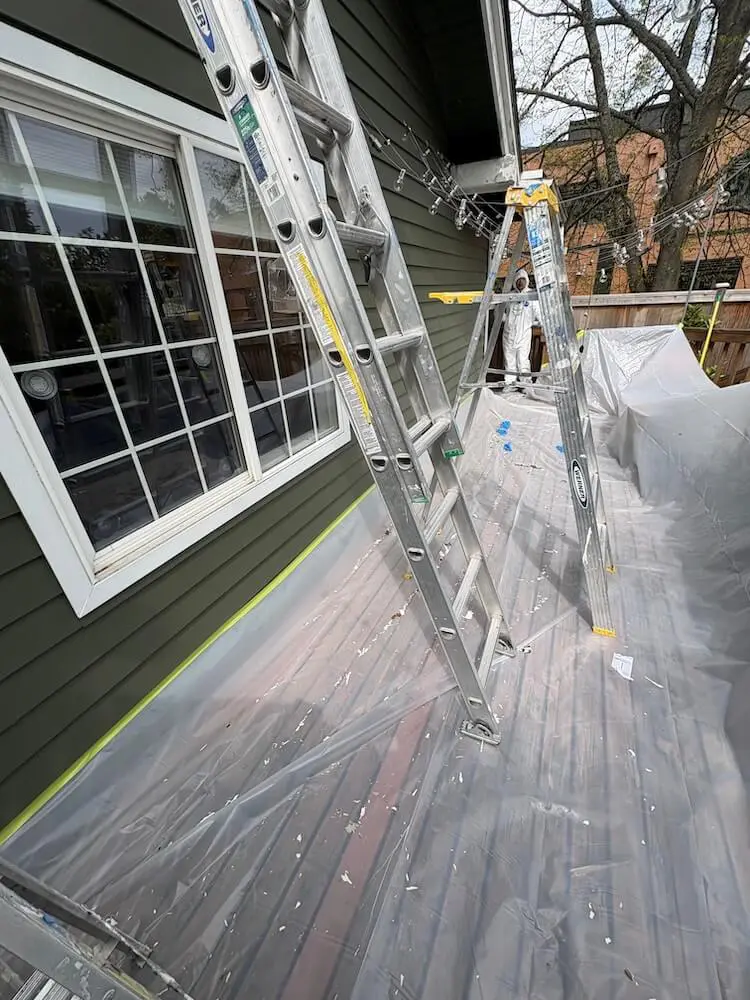 potters house in progress exterior painting seattle wa